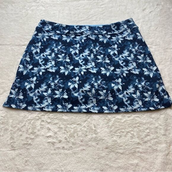 Tranquility By Colorado Clothing Blue Floral Skorts Size Large - Picture 1 of 9